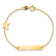 14K Yellow Gold Polished 5.5-inch Butterfly ID Bracelet