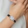 Ladies Charles Hubert Stainless Steel White Dial Watch
