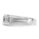 Rhodium Over 14K White Gold Lab Grown Diamond SI1/SI2, G H I, Men's Ring
