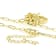 Shell Pearl Heart And Cross Charm Necklace In 18K Gold Over Sterling Silver