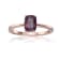 Blue Lab Created Alexandrite Rectangular Cushion 14K Rose Gold Over
Sterling Silver Solitaire Ring