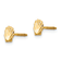 14K Yellow Gold Shell Post Earrings