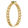 10K Yellow Gold Square Emerald Curb Ring .05ctw