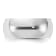Rhodium Over Sterling Silver 8mm Half-Round Band