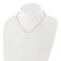 14K Yellow Gold Lab Grown Diamond SI1/SI2, G H I, Beaded Bar 18 Inch
Necklace 0.25ctw
