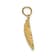 14k Yellow Gold Textured Scallop Shell Pendant
