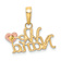 14K Two-tone Gold We Love Nana Charm