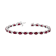 11.40ctw Ruby and Diamond Bracelet set in 14k White Gold