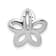 Rhodium Over 14k White Gold Diamond Accent Flower Chain Slide Pendant