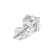 White Cubic Zirconia 14k White Gold Studs With Velvet Gift Box 2ctw