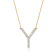 Lab-Grown Diamond Initial Y Necklace In 14K Gold Over Sterling Silver 0.50ctw