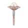 8-8.5mm Round White Freshwater Pearl with 0.20ctw Diamond 10K Rose Gold
Flower Ring
