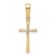 14K Yellow Gold 0.02ct. Diamond Cross Pendant