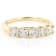 White Lab-Grown Diamond 14k Yellow Gold 5-Stone Band Ring 1.00ctw