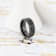 WINDSOR Beveled Black Tungsten Carbide Wedding Band with Brushed Finish
and Alternating Grooves 8mm