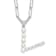 Rhodium Over Sterling Silver 3-5.5mm Freshwater Cultured Pearl LETTER V
18-inch Necklace