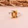 Citrine with White Zircon Accents Rhodium Over Sterling Silver Statement
Ring, 5.96ctw
