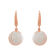 Coin Shape Light Pink Freshwater Pearl 14K Rose Gold Over Sterling
Silver Solitaire Drop Earrings