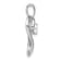 Rhodium Over 14k White Gold Lab Created Opal Heart Pendant