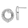 Rhodium Over 14K White Gold Lab Grown Diamond SI1/SI2, G H I, Circle
Post Earrings