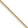 14k Yellow Gold 0.8mm Solid Diamond-Cut Round Open Link Cable 26 Inch Chain
