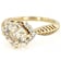 Diamond Simulant And Lab-Grown Diamond Ring In 18K Gold Over Sterling
Silver 3.55ctw