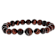 Multi-Color Tiger's Eye Stretchable Bracelet Set Of 3 In Sterling Silver