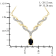 0.55ct Oval Sapphire with White Diamond Accent 14K Gold Over Sterling
Silver Necklace