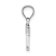 Rhodium Over 14k White Gold Polished Block Letter T Initial Pendant