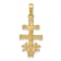 14K Yellow Gold Cara Vaca Crucifix Pendant