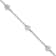 Rhodium Over Sterling Silver  Enamel Flower with 0.75-inch Extension
Children's Bracelet