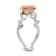 14K Two-tone White and Rose Gold Diamond Fashion Band