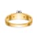 14K Yellow Gold AA Quality Engagement Ring 0.07ctw