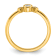 14K Yellow Gold Petite Pear Diamond Ring 0.13ctw
