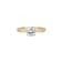 White Cubic Zirconia 18k Yellow Gold Over Sterling Silver Ring With Band 3.63ctw