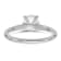 Rhodium Over 14K White Gold 1 ct. D E F Pure Light Round Moissanite
Solitaire Ring