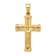 14K Yellow Gold Reversible Crucifix Pendant