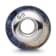 Sterling Silver Blue Hand-blown Glass Bead