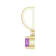 14K Yellow Gold 4mm Amethyst and Diamond Pendant