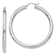 Rhodium Over 14k White Gold 1 15/16" Polished Tube Hoop Earrings
