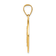 14k Yellow Gold Polished and Satin Mother Teresa Medal Pendant