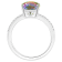 12x8mm Pear Shape Mystic Topaz and 1/10 ctw Diamond Rhodium Over
Sterling Silver Ring