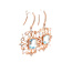 Aquamarine and White Cubic Zirconia 18K Rose Gold Over Sterling Silver
Earrings 3.20ctw