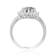 Heart Shape Aquamarine with White Topaz Accents Sterling Silver Ring, 1.06ctw