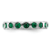Sterling Silver Stackable Expressions Green Crystal Ring