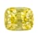 Yellow Sapphire Loose Gemstone Unheated 5.9x4.7mm Cushion 0.89ct