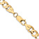 14k Yellow Gold 6.75mm Solid Open Concave Curb 22 Inch Chain