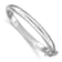 Rhodium Over Sterling Silver Polished and Diamond-cut 5mm with Safety
Hinged Children's Bangle