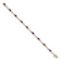 10k Yellow Gold and 10k White Gold Amethyst and Diamond Infinity Bracelet