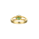 Green And White Cubic Zirconia 18K Gold Over Sterling Silver Ring 2.27ctw